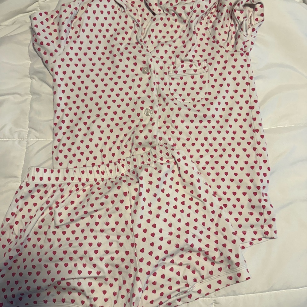 Roller Rabbit Pink Heart Patterned Top